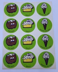 1980’s Vintage “Scratch ‘N Sniff” Coconut Scent (12 Sticker Sheet) Rare!