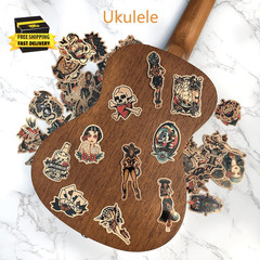 Vintage Stickers, Retro Girl Sailor Sticker Pack 100Pcs Waterproof Vinyl Decals