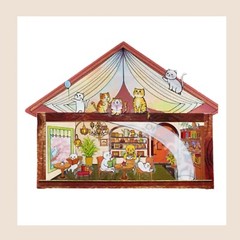 4 (3D) 6.3 x 4.1 Isometric Scene Rooms. Reading, Recreational, Tea, and Music.