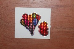 Vintage Prism Sticker mods BJ Vending machine Rainbows hearts Wings lot of 4