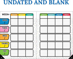 Teacher Planner 8×11 Undated Lesson Plan Book with Stickers, Schedule, Calendar