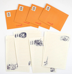 Hobonichi Paddington Bear 5-Item Stationery Set Stickers Notes Letter Japan NEW