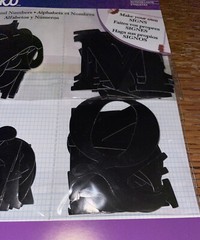 Sticko XL Black Basker Alphas Alphabet Letters & Numbers Craft Scrapbook Sticker