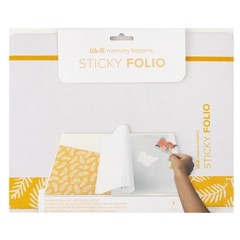DIY Sticky Folio for Custom Stickers – Yellow Craft Organizer & Storage Solution