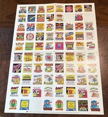 VTG 1984 Scholastic Book Club Sticker Sheet Pac Man Pickles Video Games RL Stine