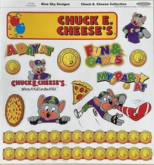 Chuck E Cheese Scrapbooking 12×12 Paper & Punch Outs