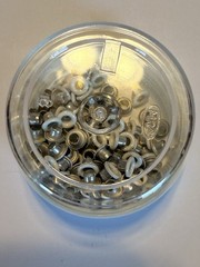 Stampin Up 109 pc WHITE Mini Eyelets 1/8 inch 3mm Hole Embellishment 2002