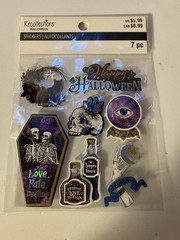 Halloween Stickers – NEW – 3-D | Fortune | Moths | Happy Halloween NIP