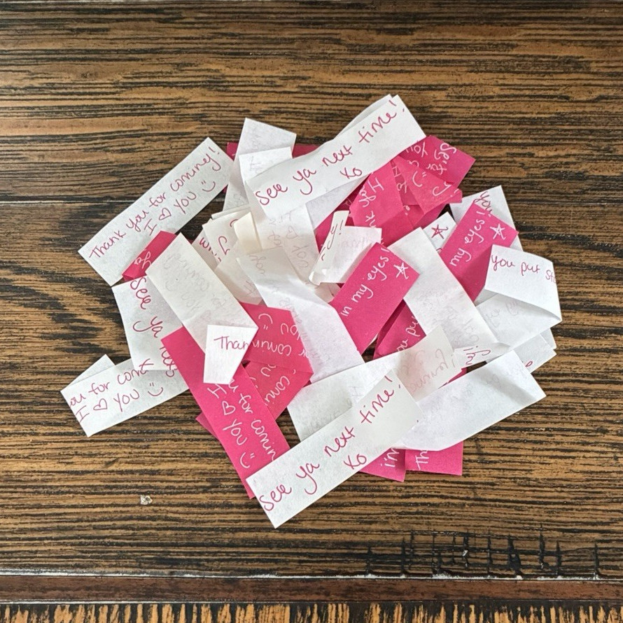 40 assorted Megan Moroney concert confetti