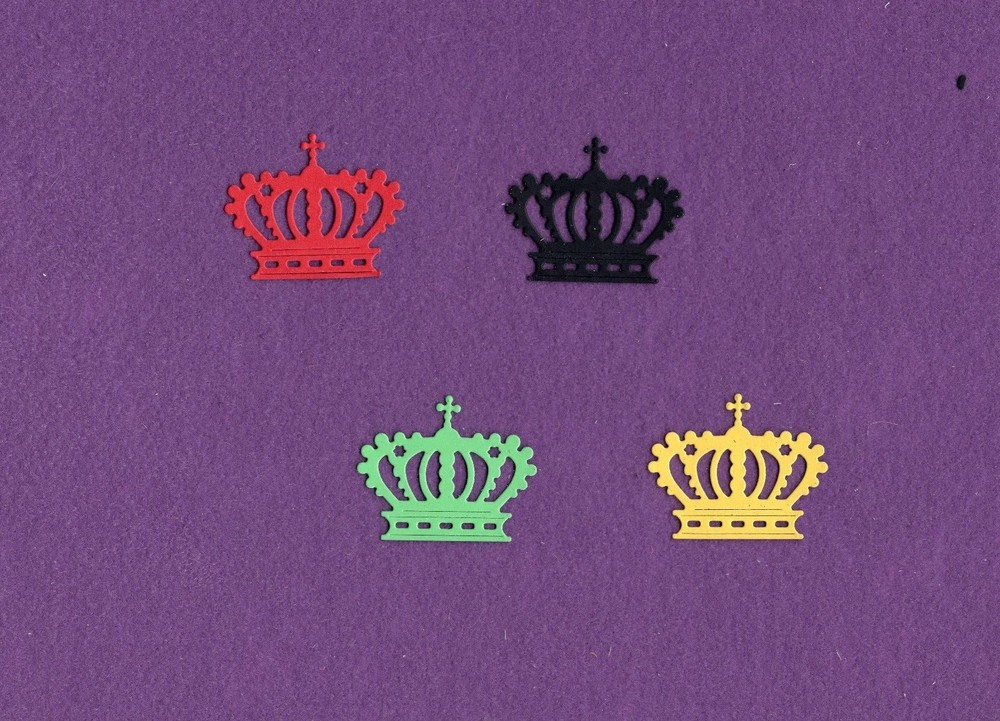 CROWN # 6 die cuts scrapbook cards