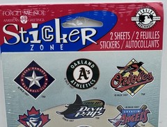 American Greetings Baseball Stickers MLB 2 Sheets American League Vintage 1997
