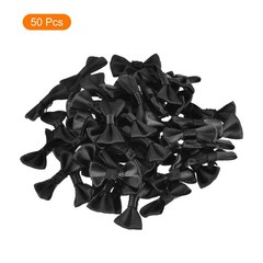 MECCANIXITY 50pcs Black Bow Ties 1.2″ x 0.6″ Mini 1.2 x 0.6 inch,