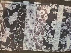 100 Sheets Scrapbooking JJ Paper Crafts Ephemera Papers 5 1/2 X 3 3/4 In Black