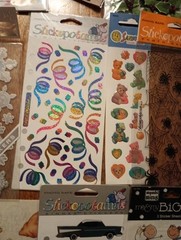 Large Scrapbook Memory Book JJ Sticker Lot Vintage ,Current, & Rare