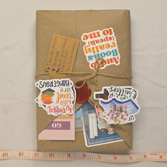 Mystery book & Reading-Themed Scrapbooking Stickers Lot, Multicolor Book Design7