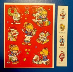 Vintage 80s Stickers Hallmark Rainbow Brite