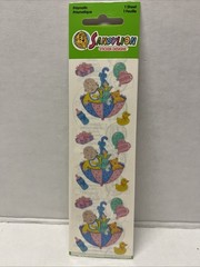 Vintage Prismatic Sandylion Baby Umbrella Stickers Ducks Bottle Present Balloons