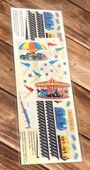2002 CREATIVE MEMORIES AMUSEMENT PARK STICKERS 6165540602 ROLLER COASTER HOT DOG