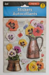 Poppies Poppy Flowers In Vases Scrapbooking Stickers By Jot
