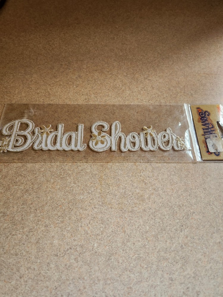 Sticko/ Sew Whats? Bridal Shower Embroidered Sticker
