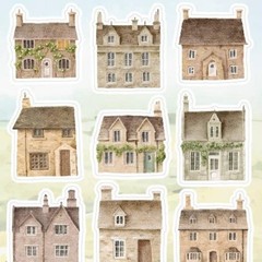 Stickii – House Stickers – Charming Cottages Sticker Sheet – Stationery & Crafts