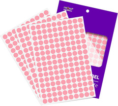 2400PCS Colored Dot Stickers 1/2″ round Color Code Multicolor Small Stickers Pol