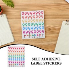 336 Pcs Self Adhesive Label Sticker Color Positioning Stickers Geographical