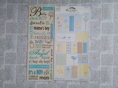 Scrapbook Stickers Baby Boy unknown brand lot of 2 mama’s boy little man sweetie
