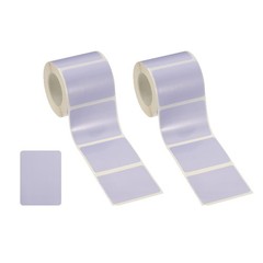 460 Pcs Thermal Sticker Paper, 1.6×1.2″ Square Thermal Printer Label, Purple