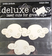 Clouds Whimsical Laser Cuts White 2.25″ x 1.25″ Sky Scrapbooking Paper Crafts