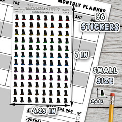 Phone Holder Stickers, Mini Icon Reminder Planner stickers, Journals, Scrapbooks