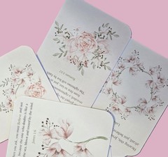 Bible Quotes Inspirational Faith Journal Cards #384 – Lt. Pink