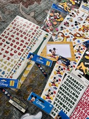 Mixed Lot of Stickers Tickets Guides . Stickopotamus, Disney, Paper Stuff Etc