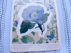 Lot/6 Vtg Hallmark Sticker Seals Floral Morning Glory Hydrangea Daffodils Garden