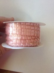 «BLUSHING BRIDE» Stampin’Up! RETIRED 3/8″ Satin Pleated Ribbon 5 Yards each Roll