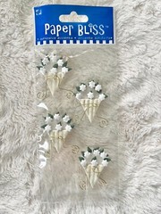 VTG 3D DIMENSIONAL PAPER BLISS SCRAP EASE QUILETTES SCRAPBOOK ACCENTS – U CHOOSE