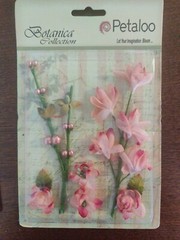 Lot 4 Petaloo Stemmed Floral Ephemera Alephemera Botanica Collection Flowers #31