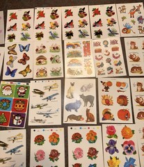 Vintage 1970s-90s Lot Of 30+ Stickers Mixed Brands – Dennison – And More !!