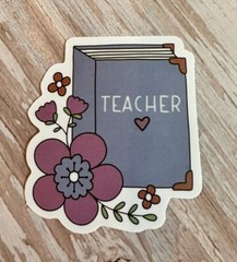 BOOKS and Flowers High quality stickers Fun and Cute for laptop water bottle