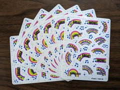 Vintage 80s/90s Rainbow Music Note Reward Incentive Encouragement Stickers 3M