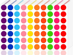 3500 Pieces Dot Stickers, 3/4 Inch Color Coding Labels, 10 Color Circle Price St