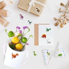 Dinosaur Sticker Rolls for Kids, 500Pcs, Circle Reward Classroom Stickers