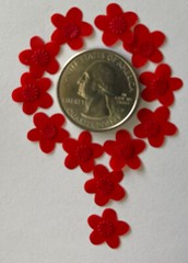 RED AZALEA FLOWER Embellishment (12pc)Jolee’s •Garden•Plant•Springtime •Wedding