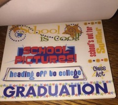 Deja Views School Days 268 Sticker Tablet Education Graduation Scrapbook POS-120