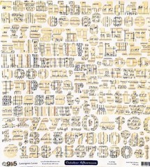 October Afternoon, 9 to 5, Alphabet Stickers, Vintage Ledger, Lower Case Letters
