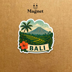 Bali Magnet | Travel Magnet | Fridge Magnet (BMTN26)