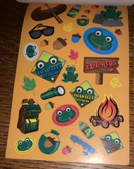 Darcie Summer Camp Camo Camping Hiking Fire Canoeing Sticker Book 286 Pcs 6 Shts