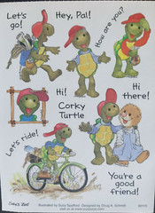 SUZY’S ZOO «CORKY TURTLE» STICKER SHEET #90115