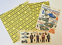Vintage 90s Creative Imaginations Police Law Enforcement Stickers & 12×12 paper
