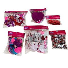 Valentine Craft Supplies Lot Sticker Gemstone Heart Letters Scrapbooking DIY